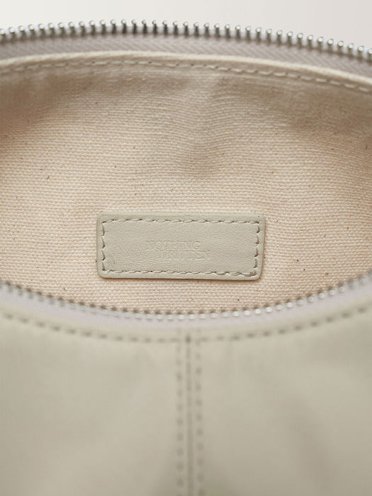 Nylon shoulder mini bag (Salt)