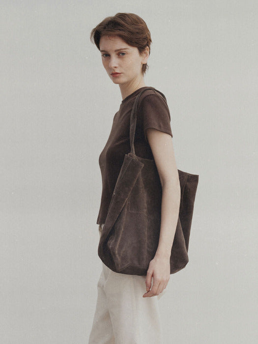 Cou suede shopper bag (Gray)