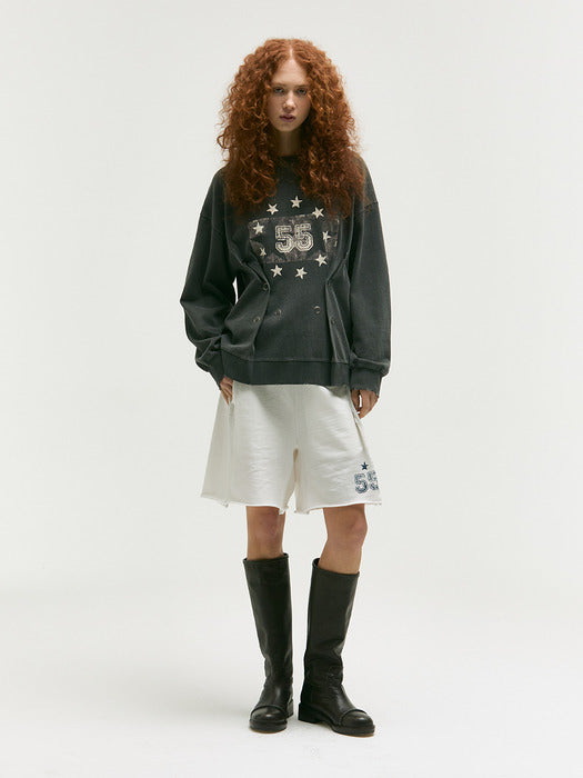 SNAP CORSET LONG SLEEVE_charcoal