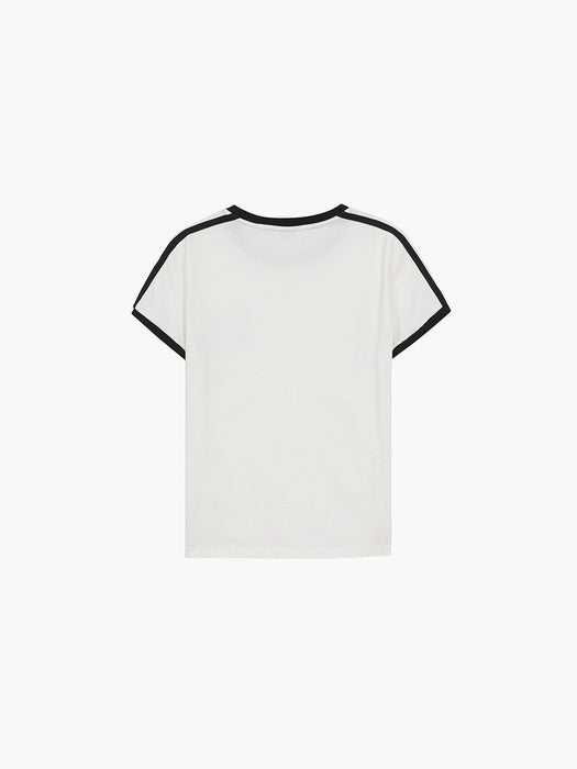 SHOULDER TAPE 55 T-SHIRT_white