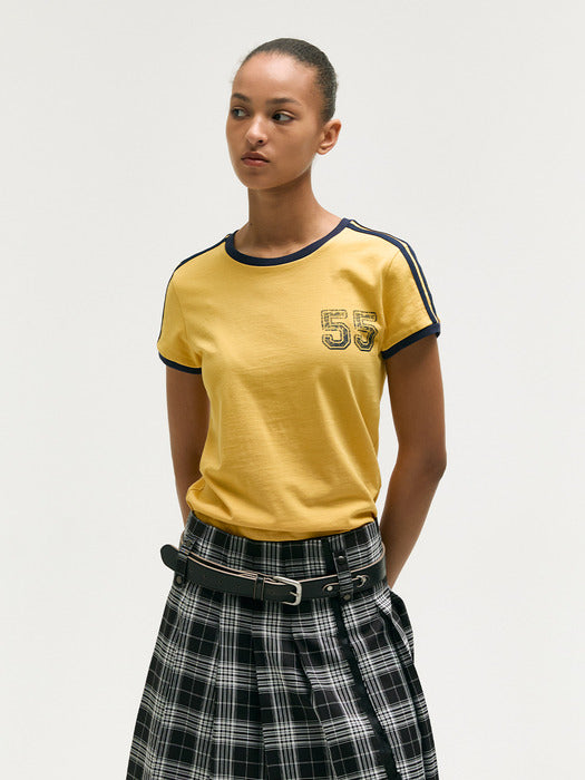 SHOULDER TAPE 55 T-SHIRT_yellow
