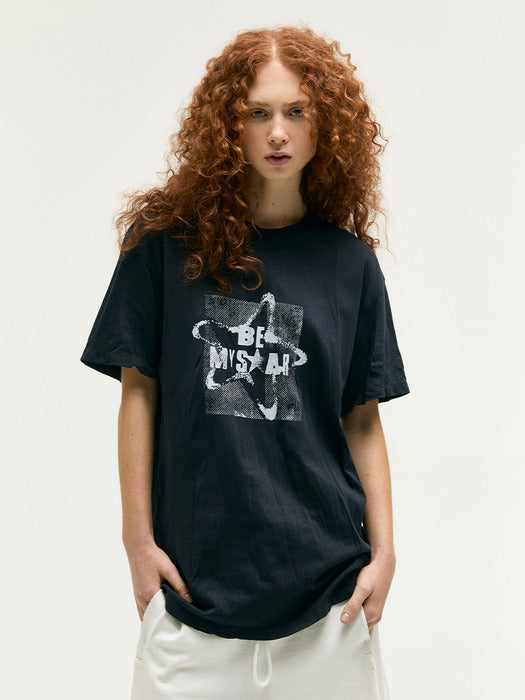 Margesherwood Wrinkle Over-Fit T-Shirt navy