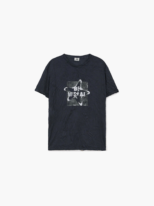 WRINKLE OVER-FIT T-SHIRT_navy