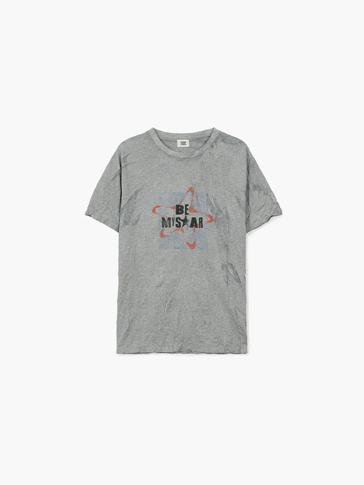 WRINKLE OVER-FIT T-SHIRT_melange grey