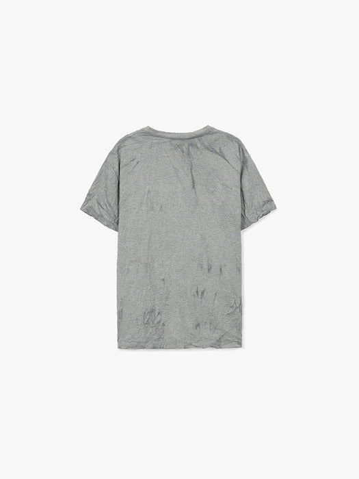 WRINKLE OVER-FIT T-SHIRT_melange grey