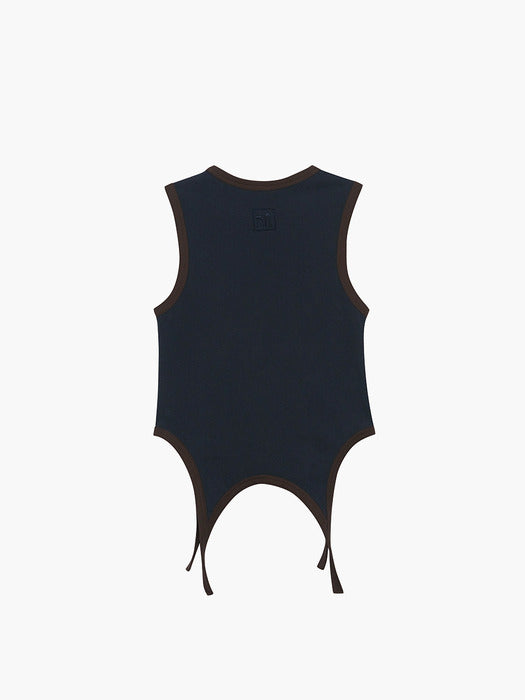 TAIL SLEEVELESS_navy