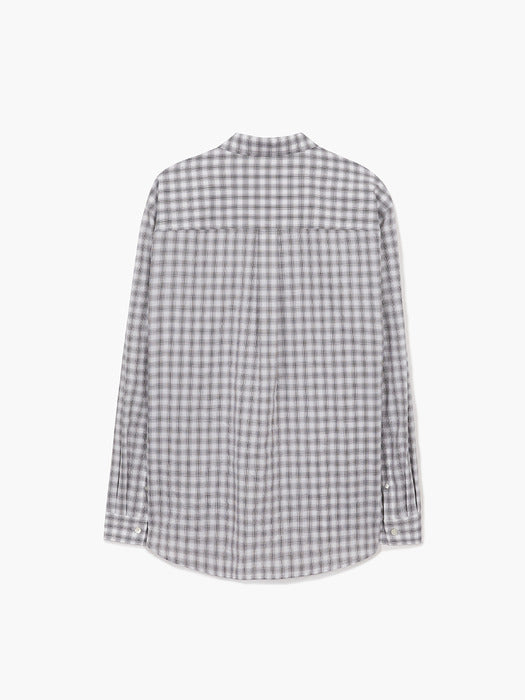 Margesherwood Windowpane Check Shirt grey