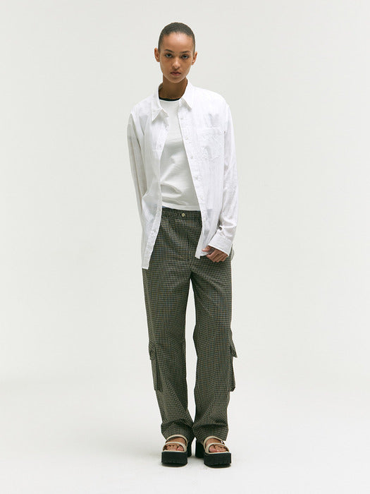 COTTON DOBBY SHIRT_white