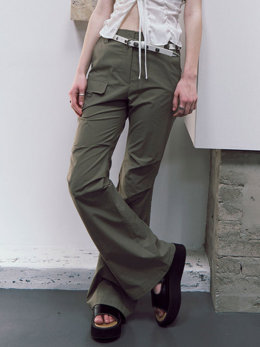 [raive] Light Cargo Flare Pants VW5ML475_2color