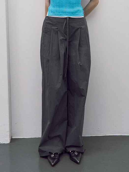 [raive] Waist String Wide Pants VW5ML470_3color