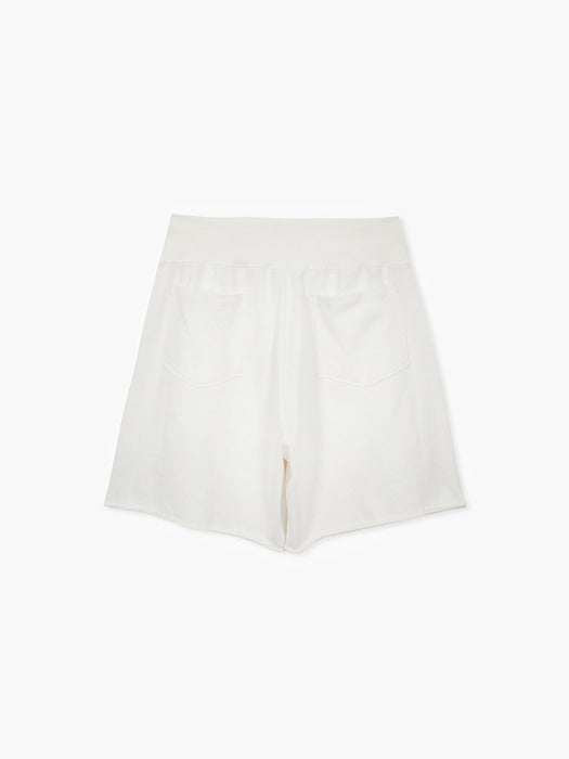 PIGMENT SWEAT BERMUDA PANTS_ivory