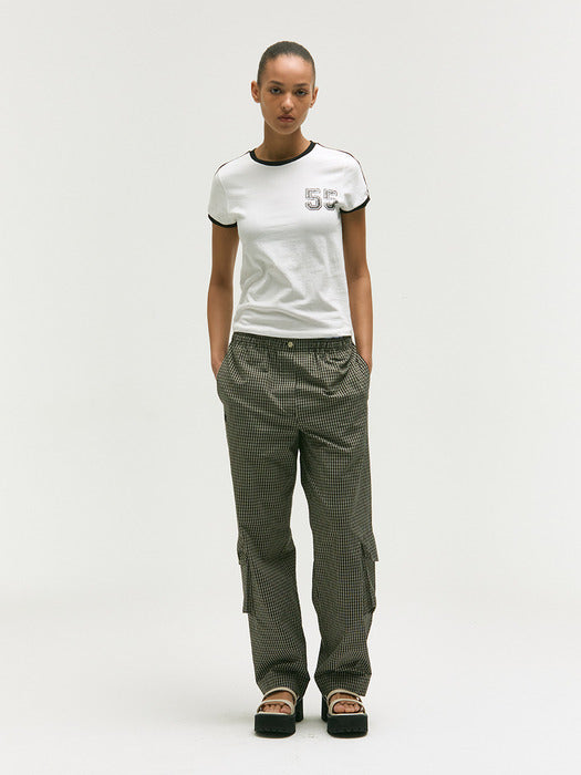 PAJAMA CARGO PANTS_black