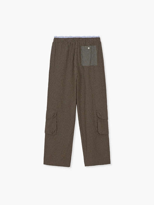 PAJAMA CARGO PANTS_brown