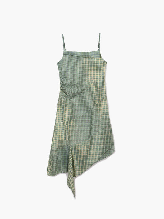 Margesherwood Bleached Check Dress mint