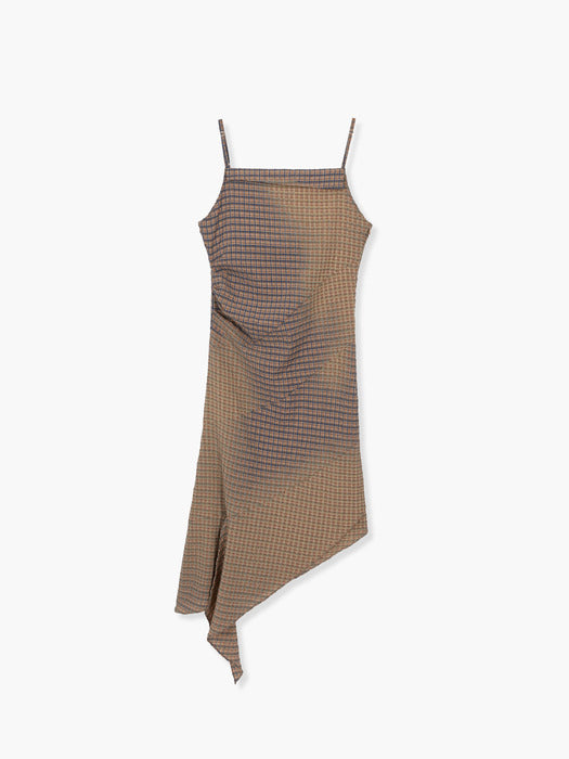 Margesherwood Bleached Check Dress beige