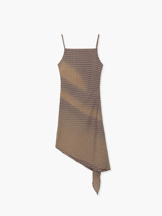 Margesherwood Bleached Check Dress beige