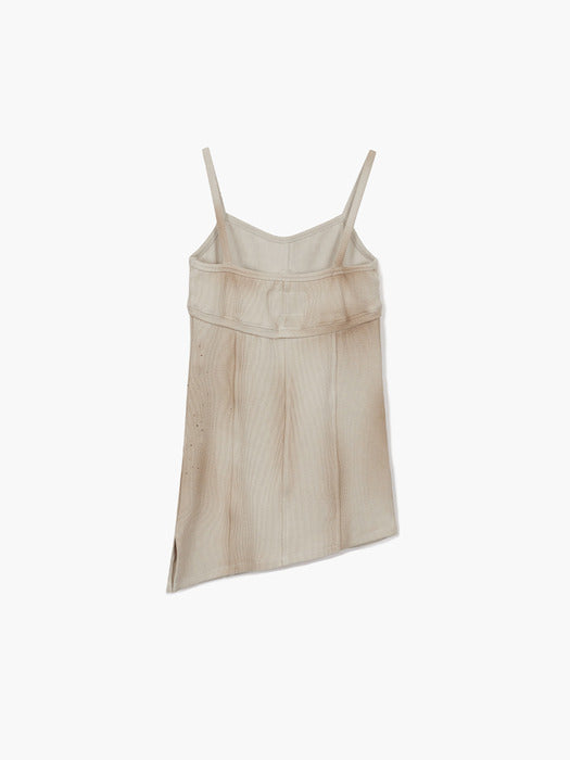 WASHED BUSTIER TOP_beige