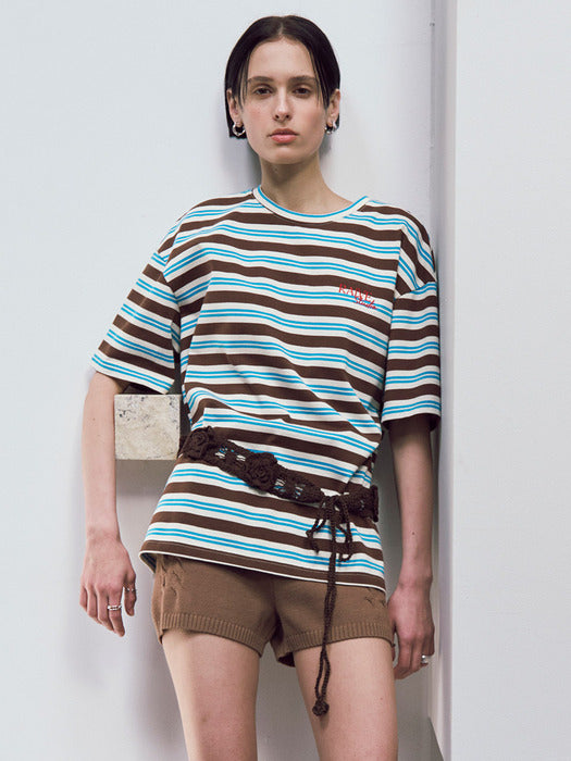 Raive Stripe Oversized T-shirt