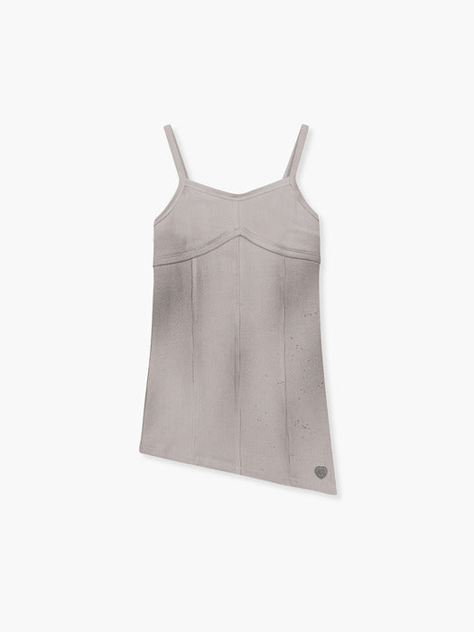Margesherwood Washed Bustier Top light grey