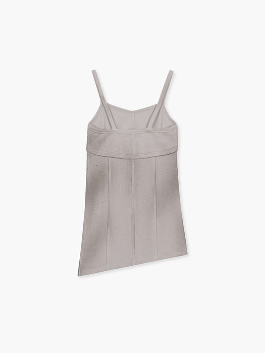 Margesherwood Washed Bustier Top light grey