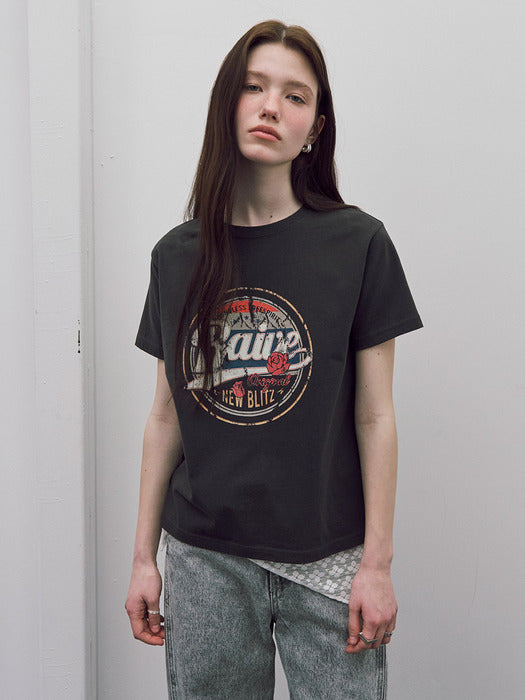 [raive] Circle Raive Graphic T-shirt VW5ME608_3color