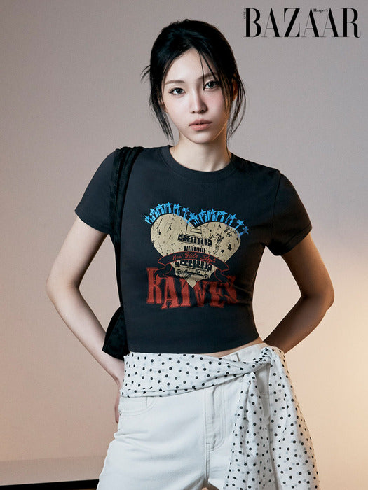 [raive] Heart Ravers Graphic T-Shirt VW5ME602_2color