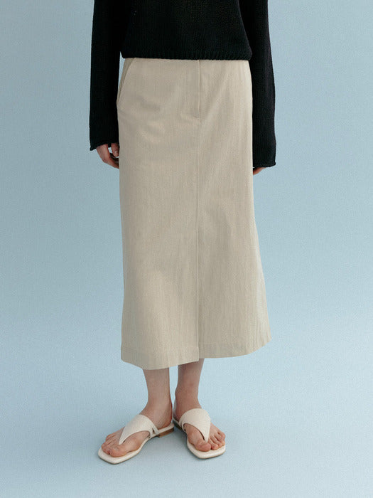Mango Maniplease Bill H Skirt Khaki Beige
