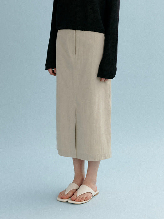 Mango Maniplease Bill H Skirt Khaki Beige