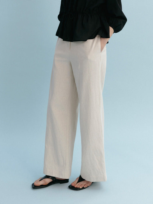[Mango Maniplease] Ezell Straight PANTS_NATURAL