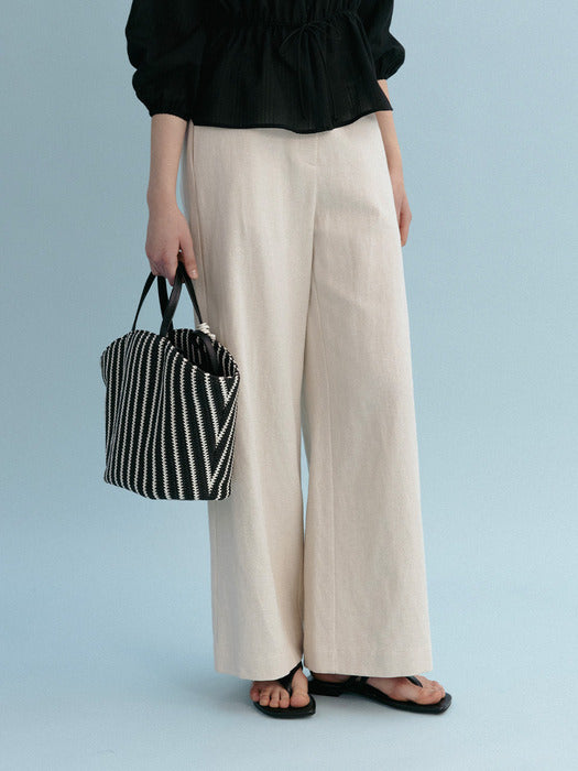 [Mango Maniplease] Ezell Straight PANTS_NATURAL