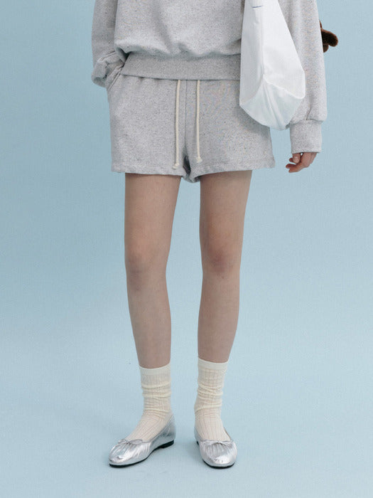 Mango Maniplease Madlen Banding Shorts Light Grey