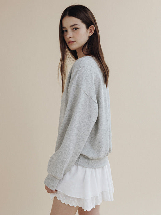 Mango Maniplease Madlen Sweatshirt Light Grey