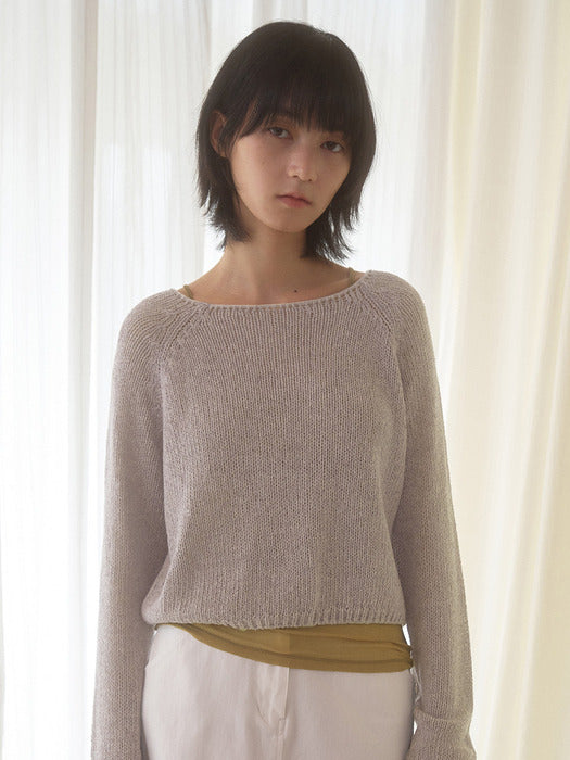 Mango Maniplease Neff Linen Crop Knit