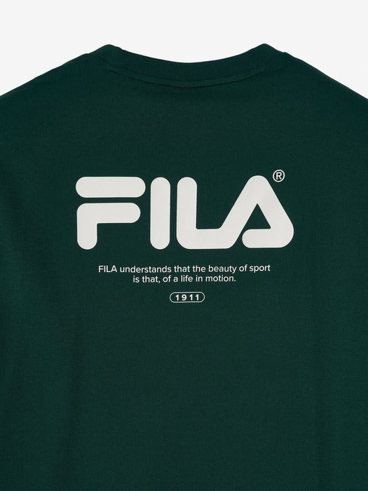 Big Linear Lettering Short-Sleeve Tee_FS2RSH2103X_DGR