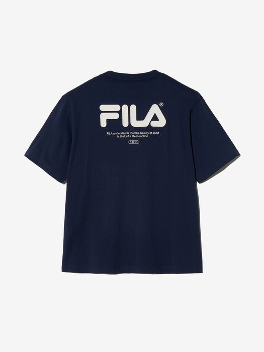 Big Linear Lettering Short-Sleeve Tee_FS2RSH2103X_DNA