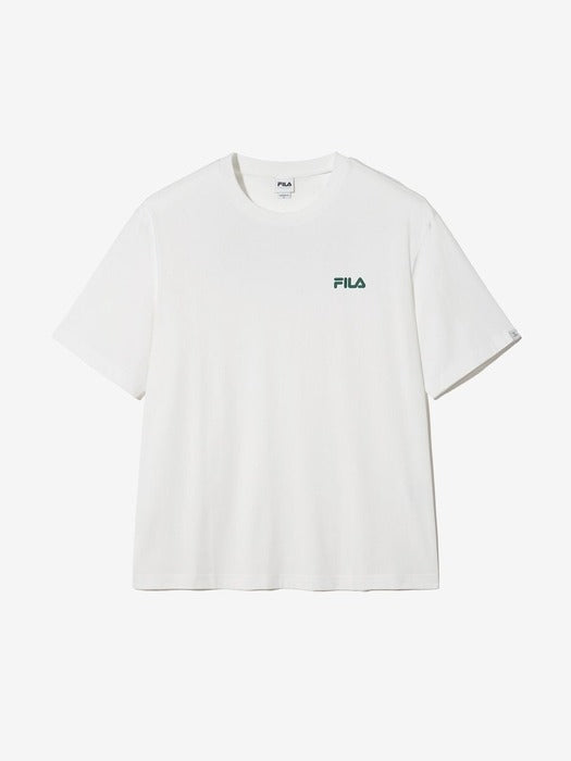 Big Linear Lettering Short Sleeve T-shirt_FS2RSH2103X_OWH