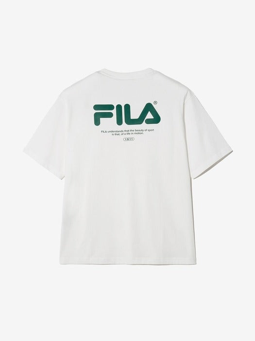 Big Linear Lettering Short Sleeve T-shirt_FS2RSH2103X_OWH