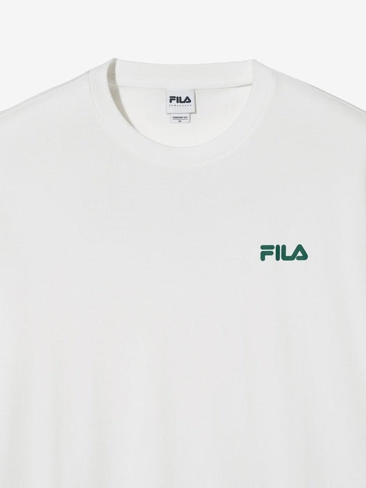 Big Linear Lettering Short Sleeve T-shirt_FS2RSH2103X_OWH