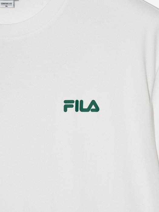 Big Linear Lettering Short Sleeve T-shirt_FS2RSH2103X_OWH