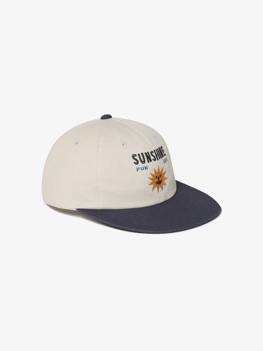 Graphic Semi-Flat Brim Ball Cap_FS3CPH2301X_BEG