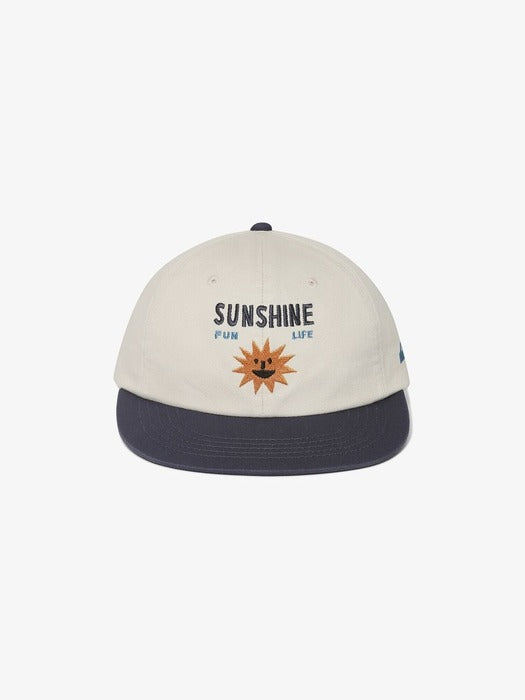 Graphic Semi-Flat Brim Ball Cap_FS3CPH2301X_BEG