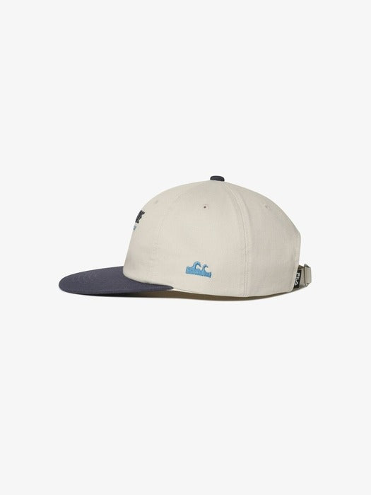 Graphic Semi-Flat Brim Ball Cap_FS3CPH2301X_BEG