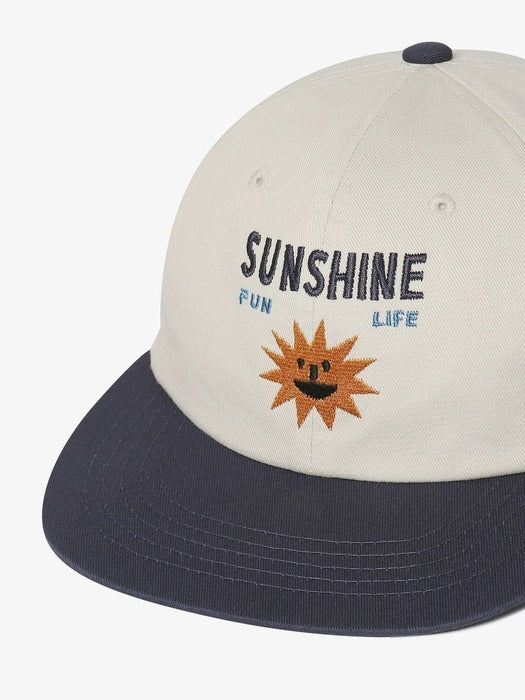 Graphic Semi-Flat Brim Ball Cap_FS3CPH2301X_BEG