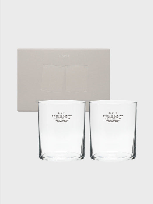 Wconcept_Gbh_Home ON The Rocks Glass Thin x 2Ea Set