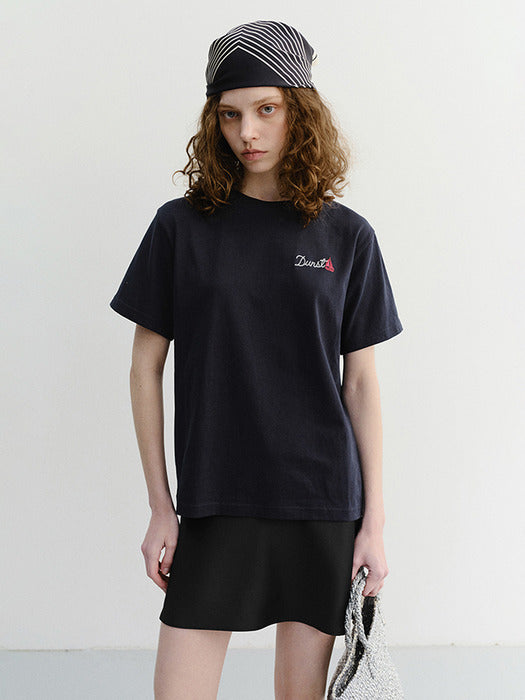 Dunst Unisex Marine Logo T-Shirt French Navy