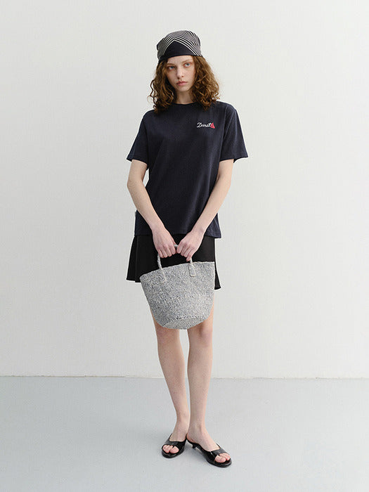 Dunst Unisex Marine Logo T-Shirt French Navy