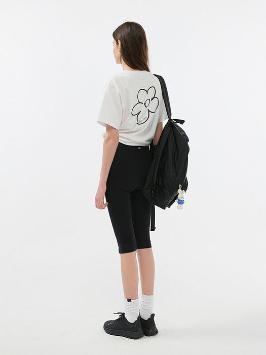 Dunst Unisex Drawing Bloom Logo T-Shirt Off White