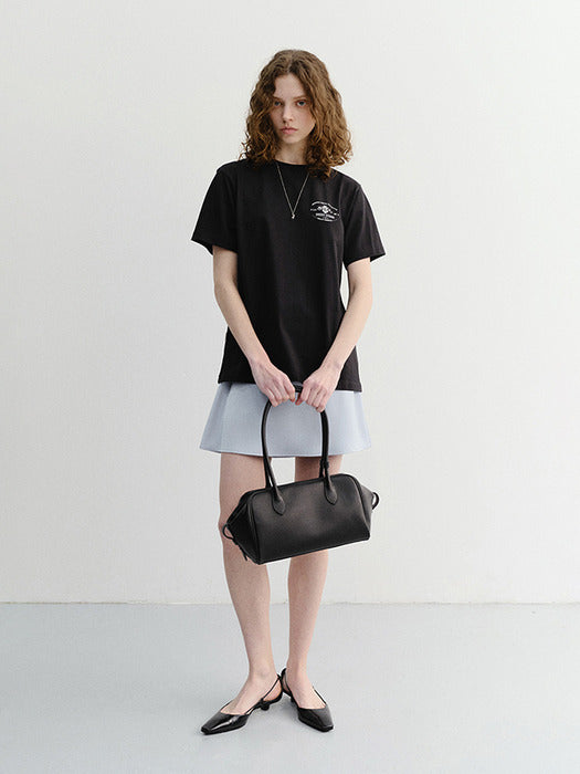Dunst Unisex Cupid Arch Back Logo T-Shirt Black