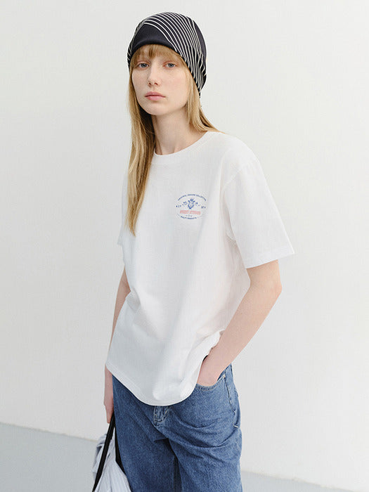 Dunst Unisex Cupid Arch Back Logo T-Shirt Off White