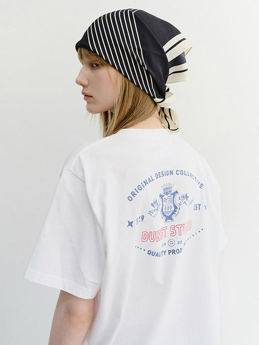 Dunst Unisex Cupid Arch Back Logo T-Shirt Off White
